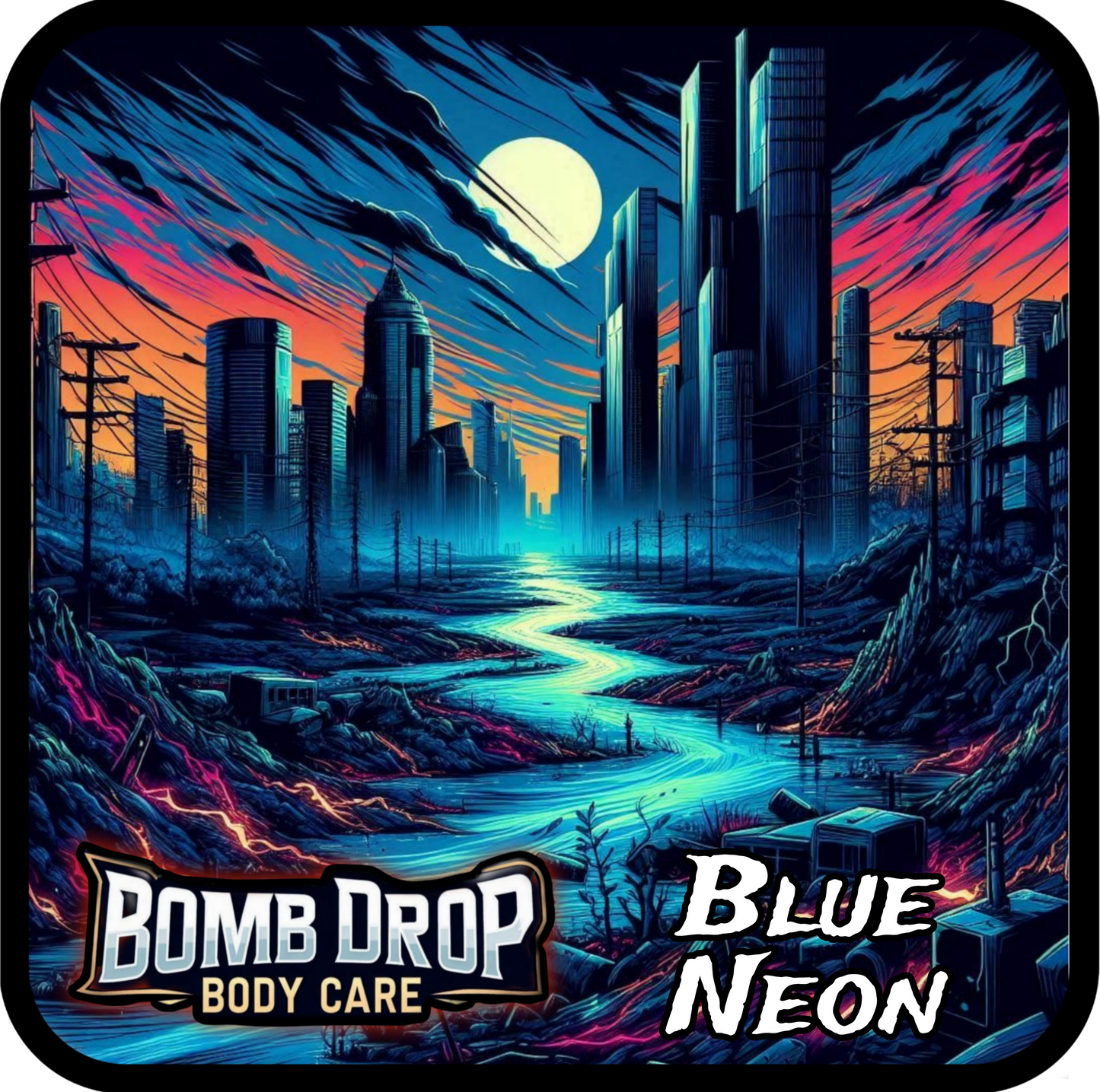 Blue Neon Beard Wash
