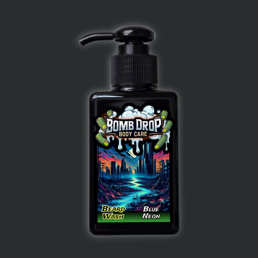 Blue Neon Beard Wash